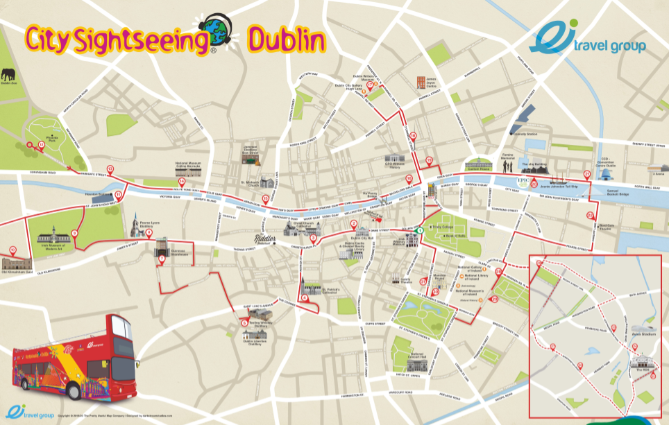 City Sightseeing Dublin Hop-On, Hop-Off Tour & The Guinness Storehouse ...