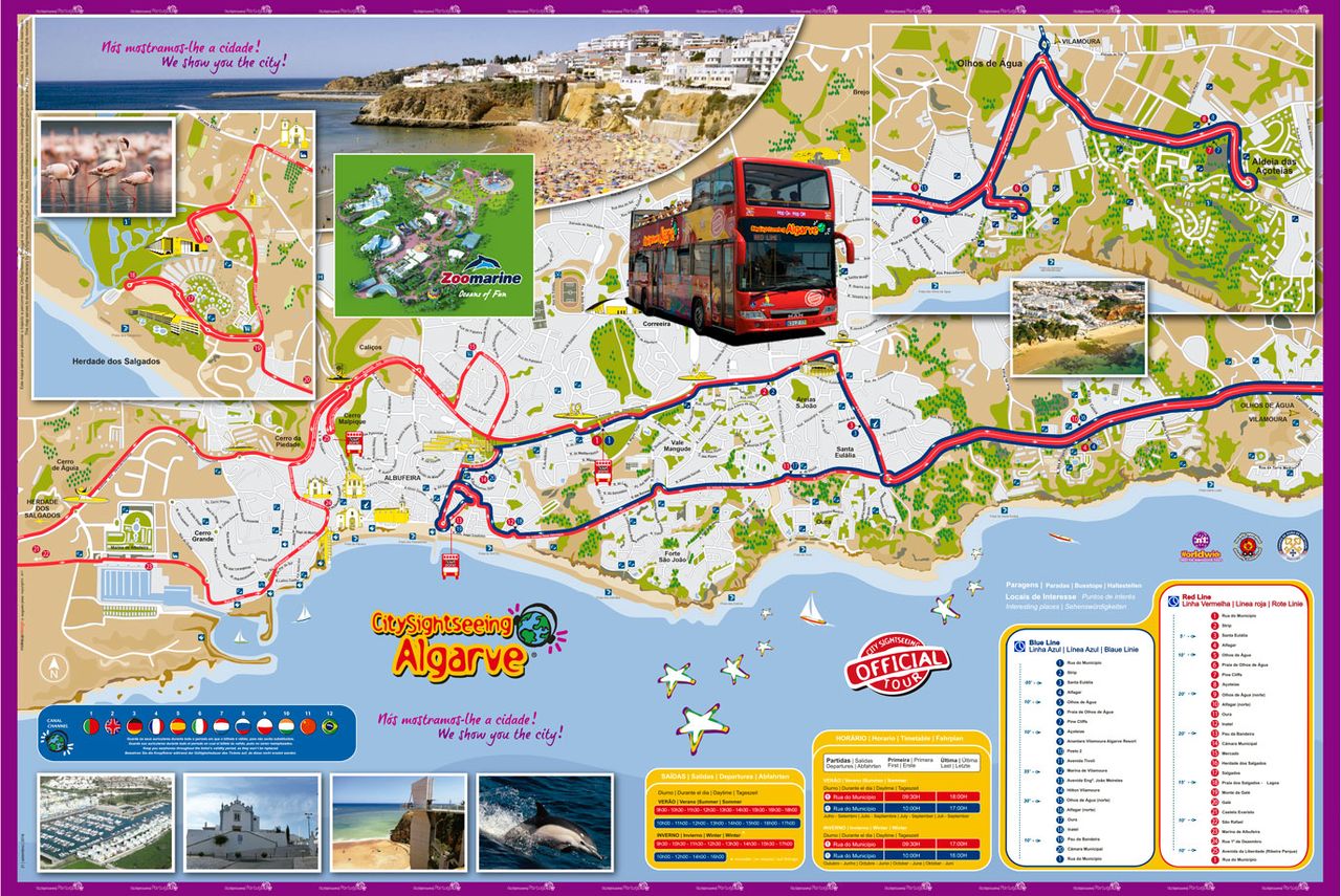 City Sightseeing Albufeira Hop On Hop Off Map 2020 